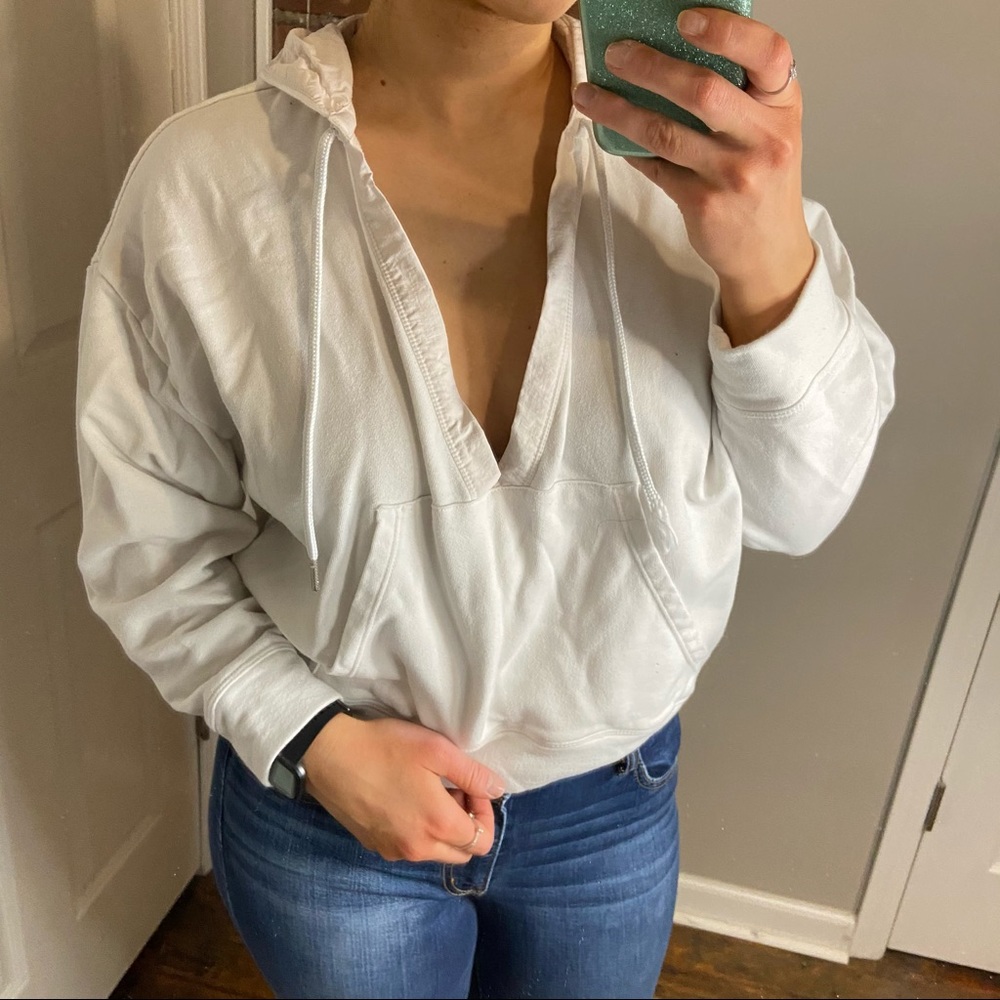 Fabletics Rosanna hoodie oversized cropped sweatshirt size XS - Picture 4 of 12
